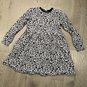 Leopard print stretchy dress